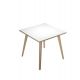 SCRIVANIA 80X80XH74,4CM ROVERE/BIANCO WOODY
