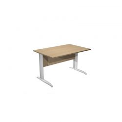Scrivania FREE 120x80cm f.gr.allum. ROVERE
