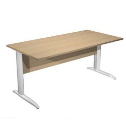 Scrivania FREE 160x80cm f.gr.allum. ROVERE